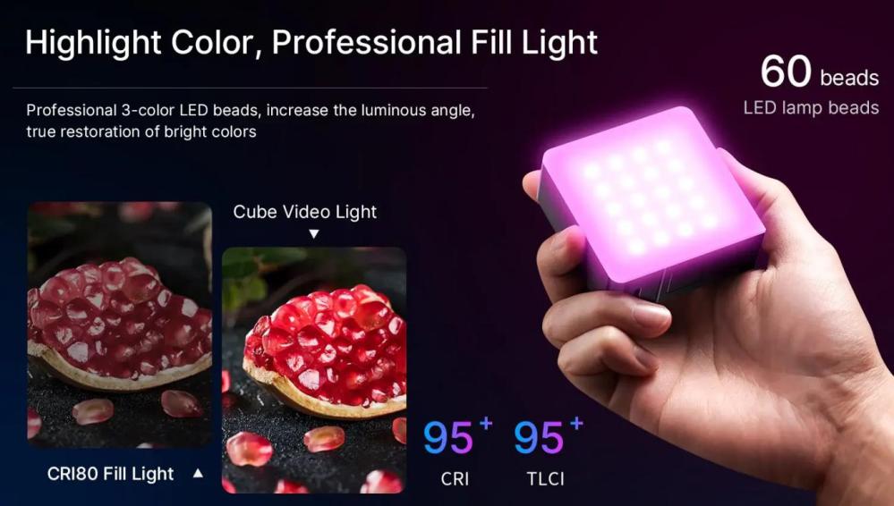  Ulanzi VL49 RGB PRO LED-panel Mini för Foto/Video 2500mAh batteri från Kamda – snabb leverans och trygg e-handel