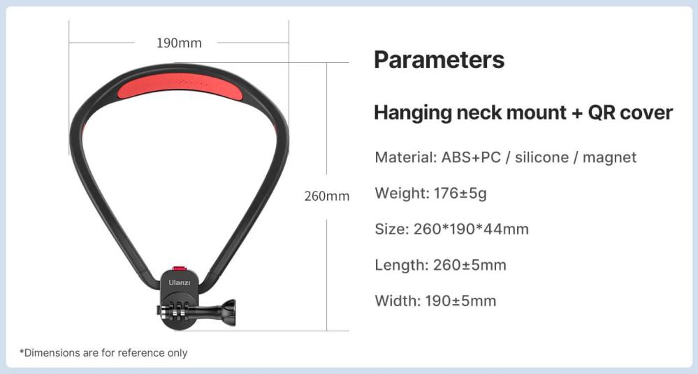 Ulanzi Go-Quick II Nackhållare för actionkameror med magnetisk GoPro-fäste från Kamda – snabb leverans och trygg e-handel