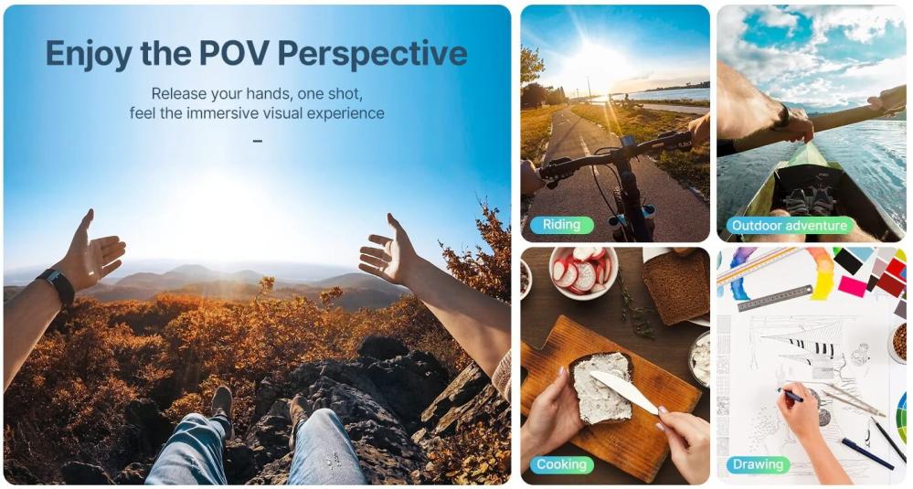 Ulanzi Go-Quick II Nackhållare för actionkameror med magnetisk GoPro-fäste från Kamda – snabb leverans och trygg e-handel
