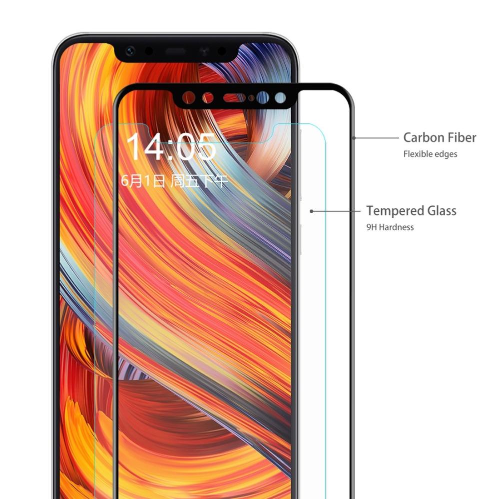 Enkay Heltäckande 3D Skärmskydd 9H för Xiaomi Mi 8- Svart ram