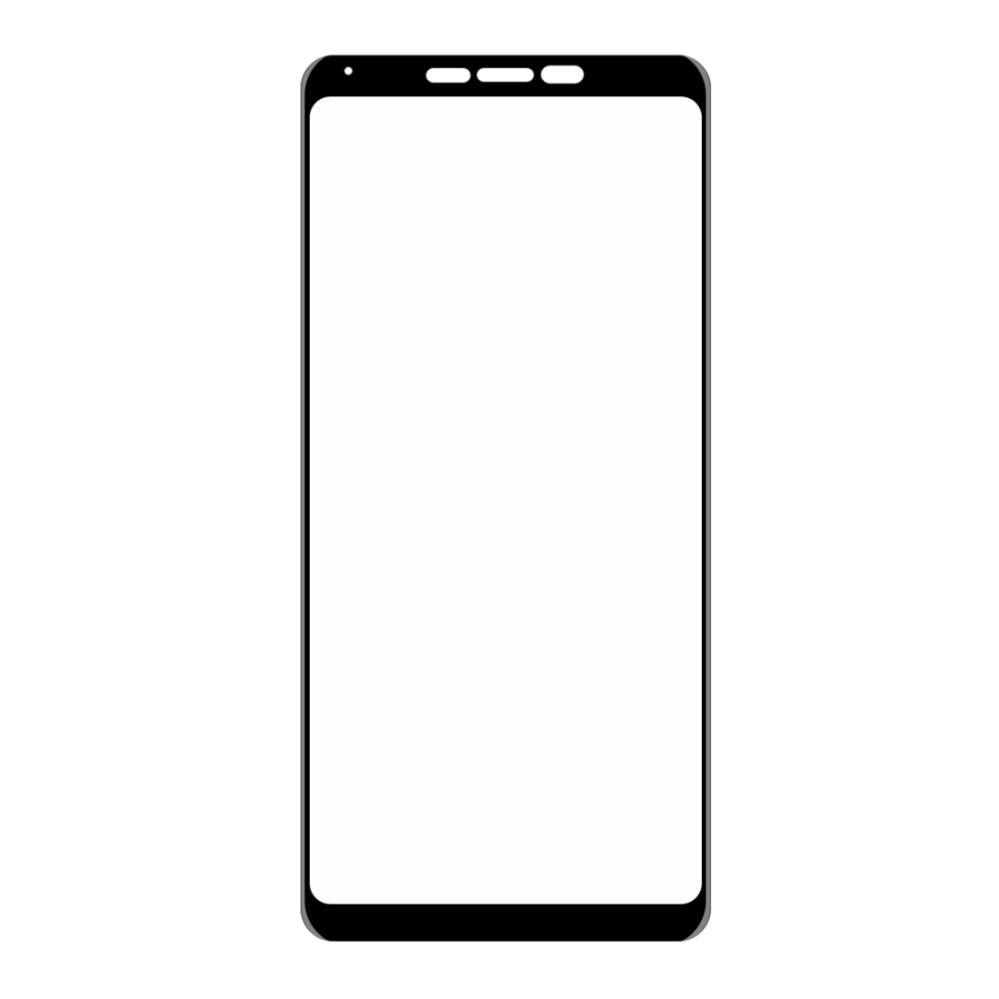 Skärmskydd med Svart ram för Galaxy A9/A9s (2018) av härdat glas