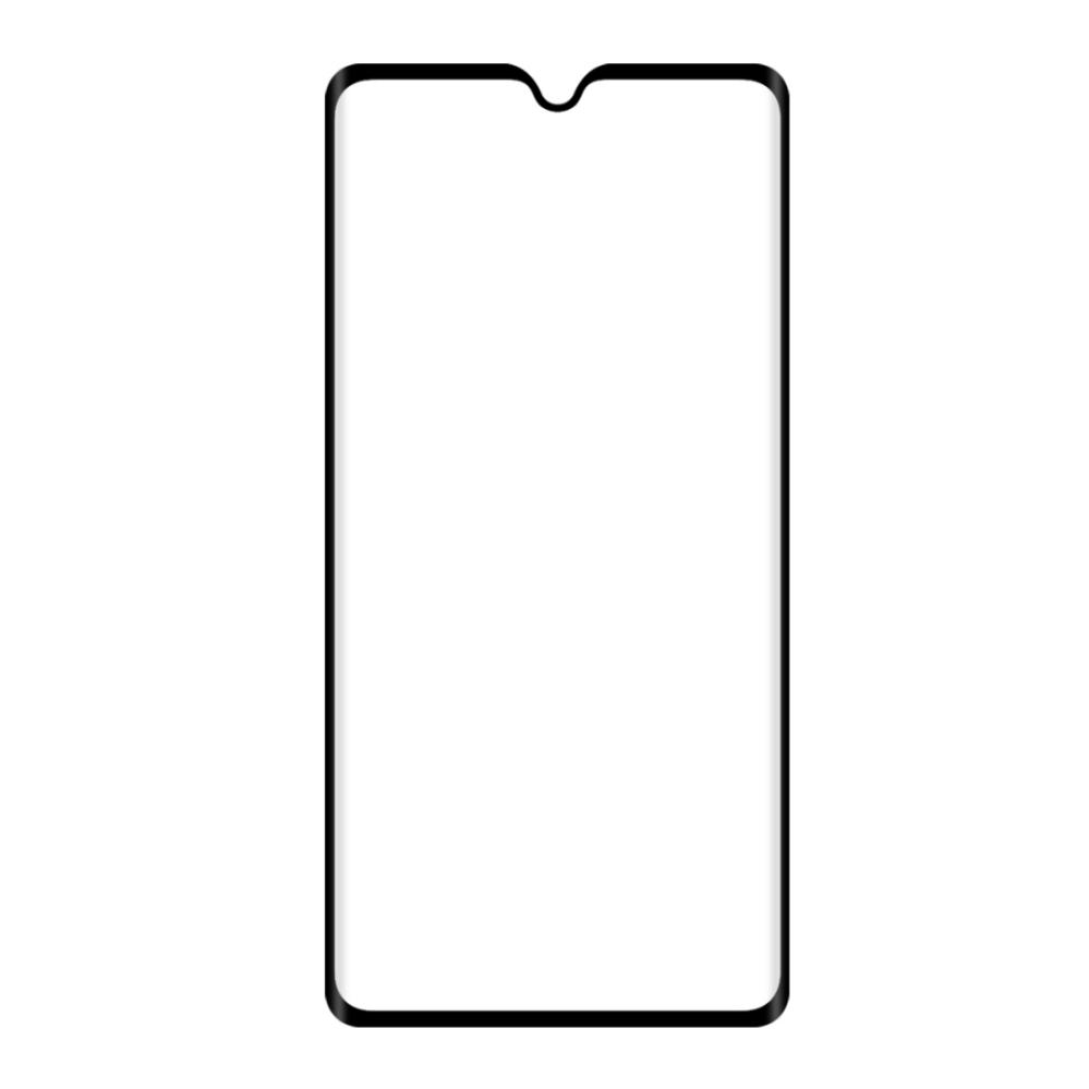Skärmskydd med Svart ram för Huawei Mate 20-3D av härdat glas