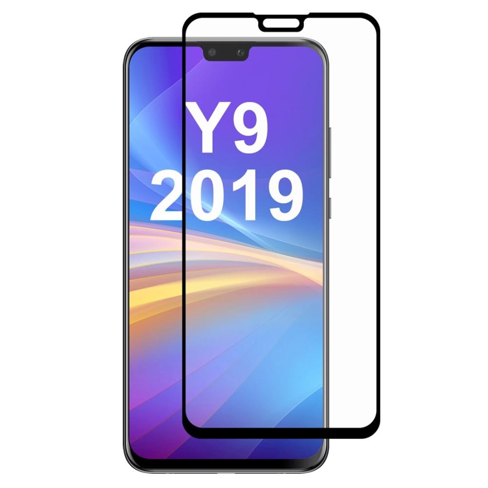 Enkay Heltäckande 2.5D Skärmskydd 9H för Huawei Y9(2019)- Svart ram