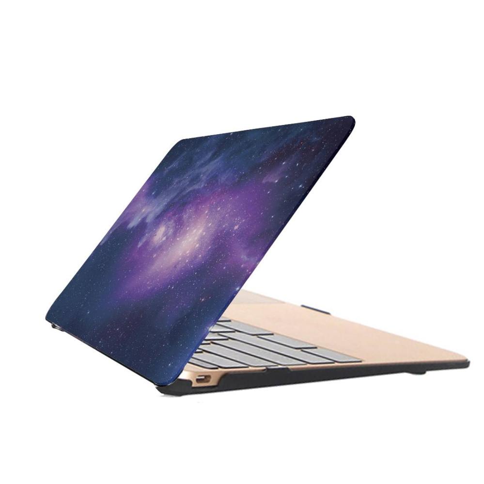  Skal för för Macbook 12-tum - Lila & Blå Rymdmönster