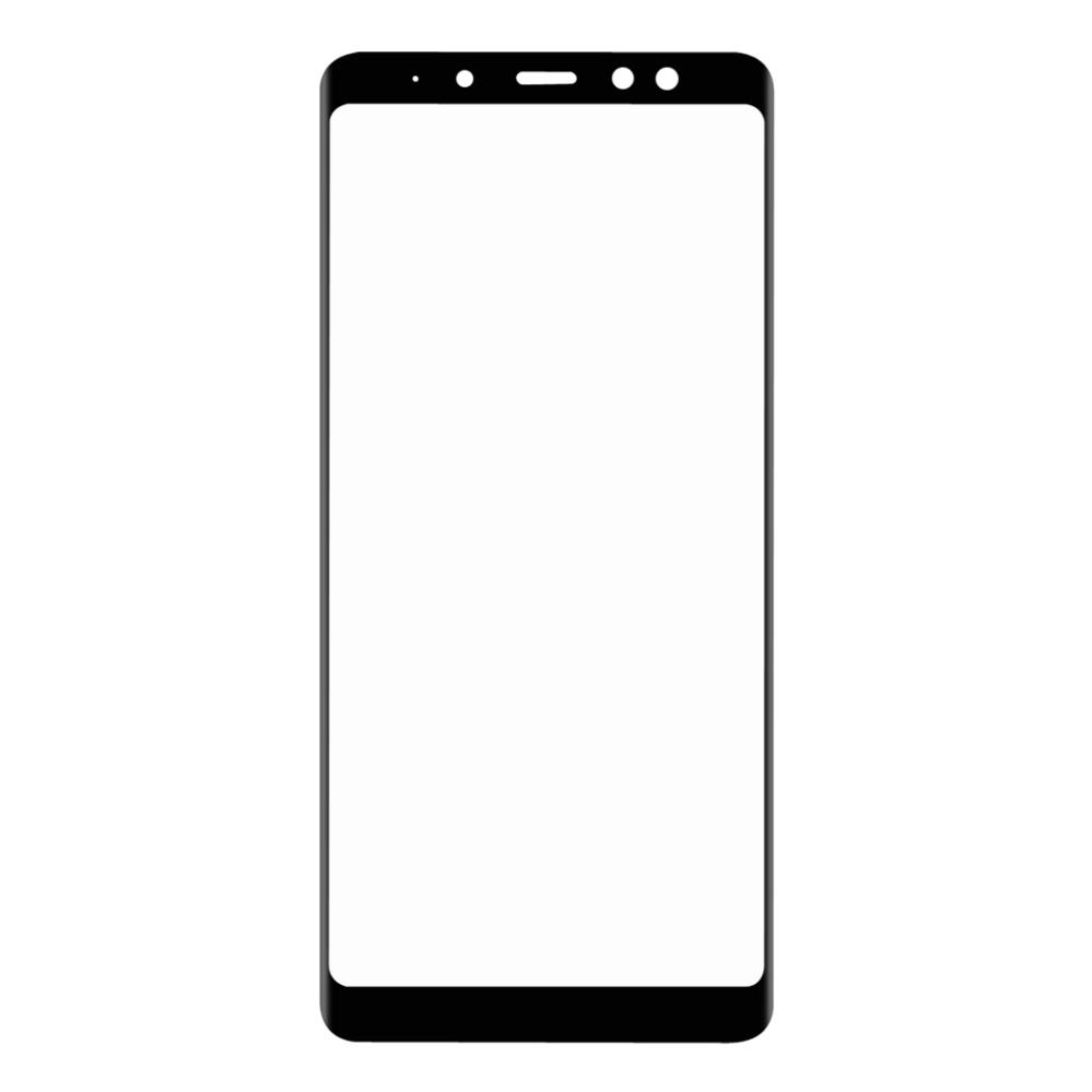 Skärmskydd med Svart ram för Samsung Galaxy A8 (2018) av härdat glas
