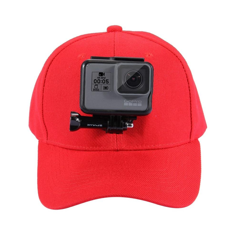 Puluz Keps Röd för GoPro Hero9 Black /8 /7 /6 /5, DJI OSMO Action