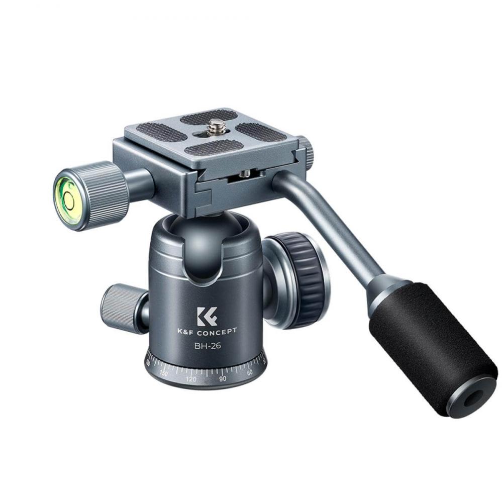  K&F Concept BH-26 Kulled med panoramaindexering med spak från Kamda – snabb leverans och trygg e-handel