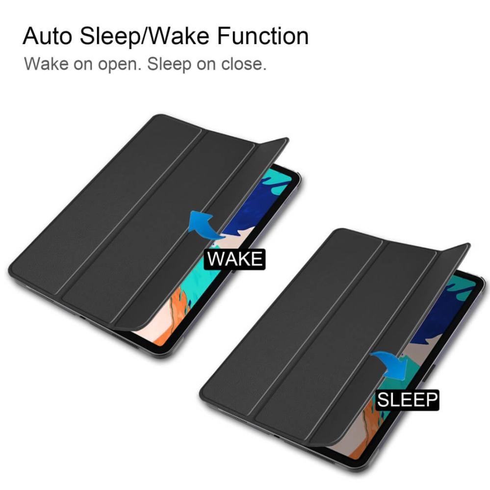 Flipfodral för iPad Pro 12.9-tum (2020) Sleep/ Wake-up funktion svart