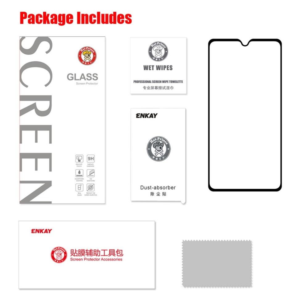 Enkay Heltäckande 2.5D Skärmskydd 9H för Huawei Y9(2019)- Svart ram