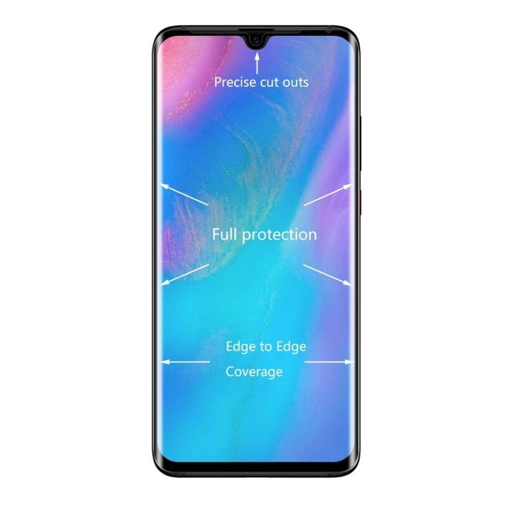 Skärmskydd med Svart ram för Huawei P30 Pro av härdat glas
