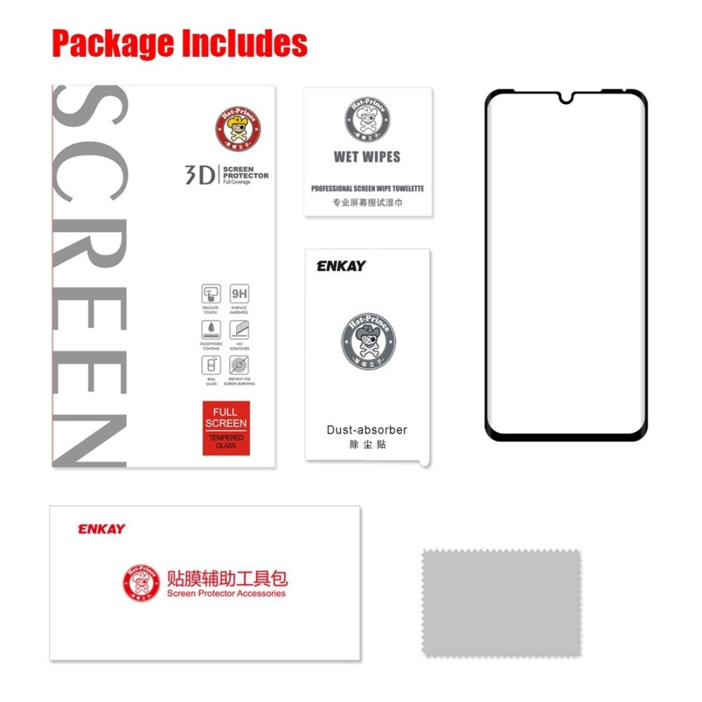 Skärmskydd med Svart ram för Huawei P30 Pro av härdat glas
