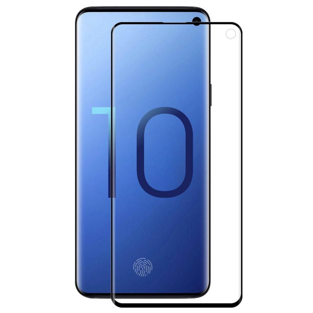 Skärmskydd med svart ram för Samsung Galaxy S10