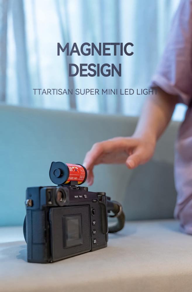  TTArtisan Mini Magnetisk LED-belysning – Retroinspirerad i form som en Filmrulle från Kamda – snabb leverans och trygg e-handel