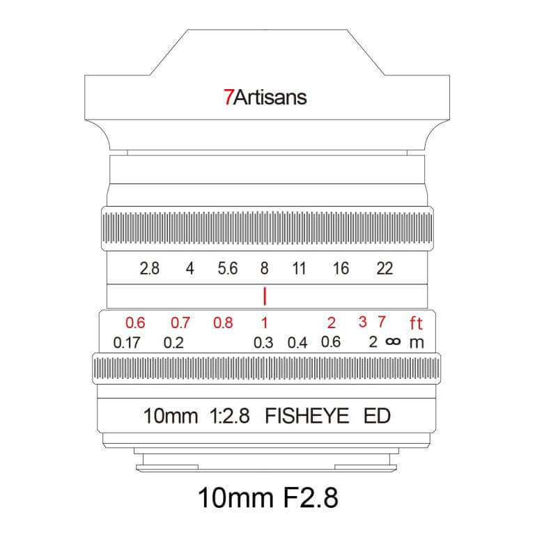  7Artisans 10mm f/2.8 Fullformat Fisheye-objektiv fr Leica/Sigma L