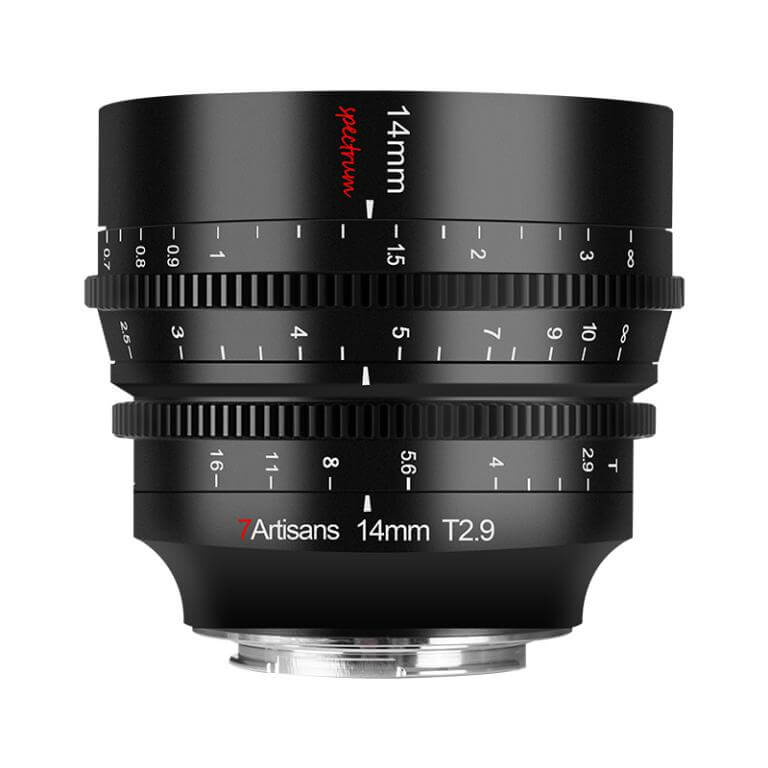  7artisans 14mm T2.9 Spectrum Cinema Objektiv Fullformat fr Leica L-fste