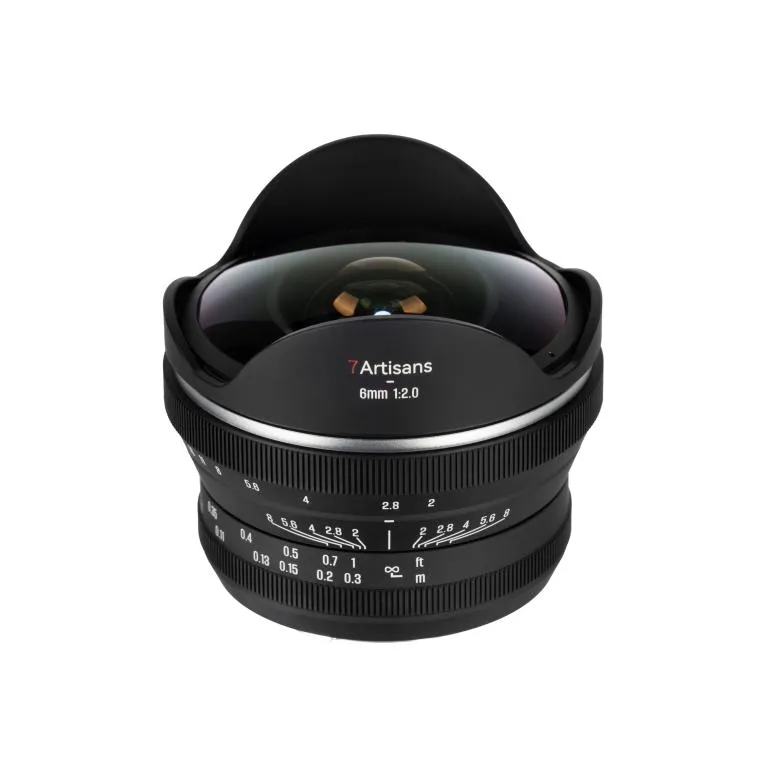  7Artisans 6mm f/2.0 – extremt fisheye-objektiv för Sony E (APS-C) från Kamda – snabb leverans och trygg e-handel