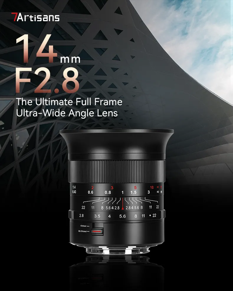  7Artisans 14mm f/2.8 Fullformatsobjektiv för Nikon Z från Kamda – snabb leverans och trygg e-handel