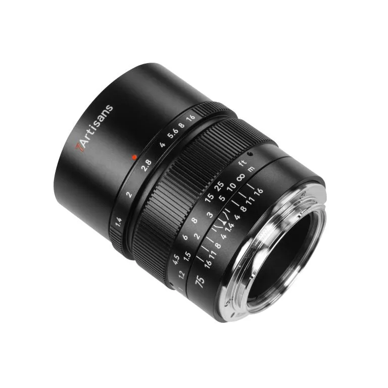  7Artisans 75mm f/1.4 Fullformatsobjektiv för Sony E från Kamda – snabb leverans och trygg e-handel