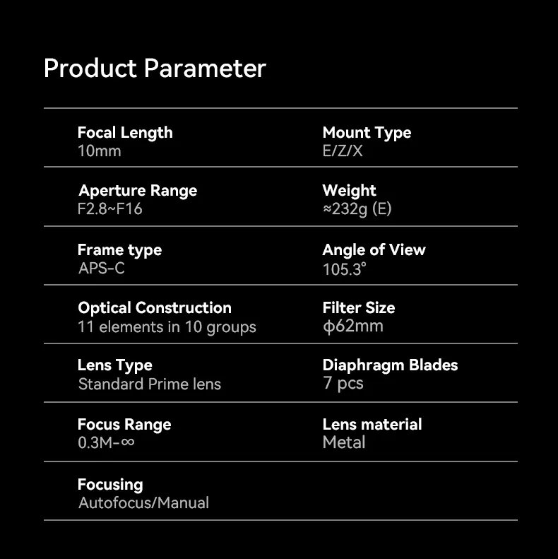  7Artisans AF 10mm f/2.8 objektiv APS-C för Fujifilm X från Kamda – snabb leverans och trygg e-handel