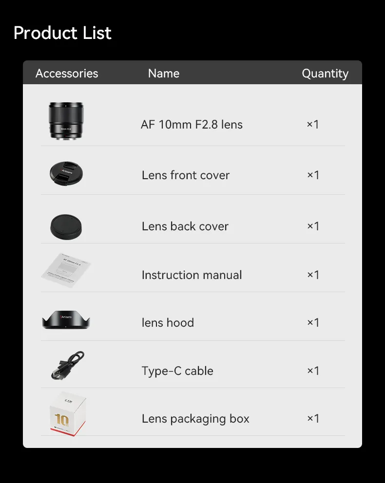  7Artisans AF 10mm f/2.8 objektiv APS-C för Fujifilm X från Kamda – snabb leverans och trygg e-handel