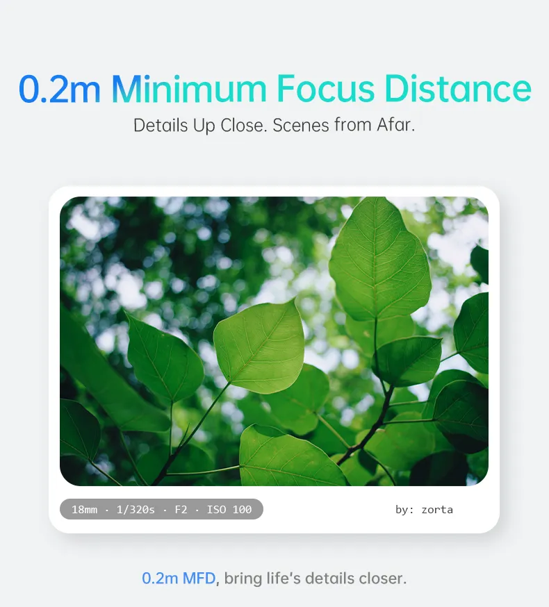  7Artisans AF 18mm f/2 Lite för Sony E (APS-C) från Kamda – snabb leverans och trygg e-handel