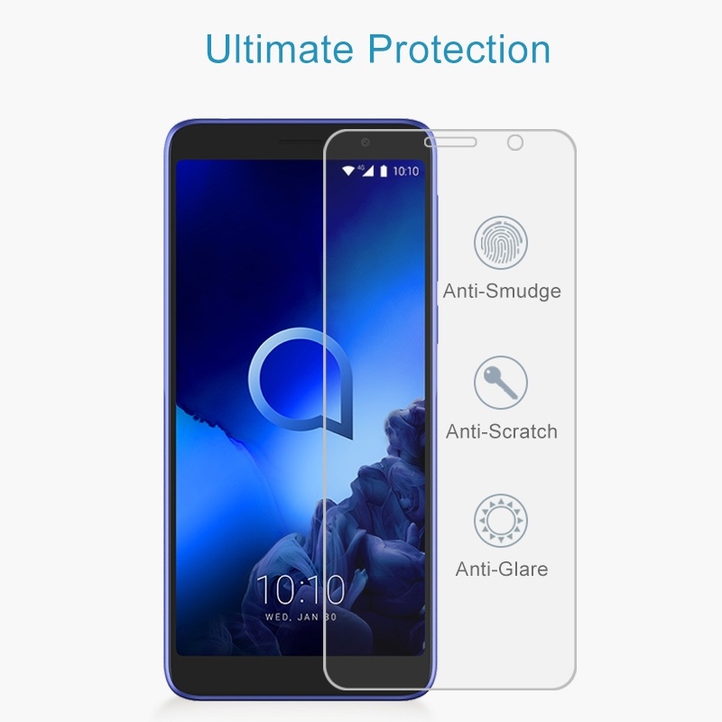 Skärmskydd för Alcatel 1X (2019) av härdat glas