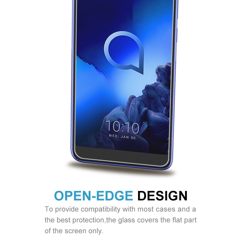 Skärmskydd för Alcatel 1X (2019) av härdat glas