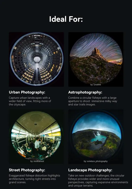  AstrHori 6mm f/2,8 Fisheye för Nikon Z (Fullformat, cirkulär bild) från Kamda – snabb leverans och trygg e-handel