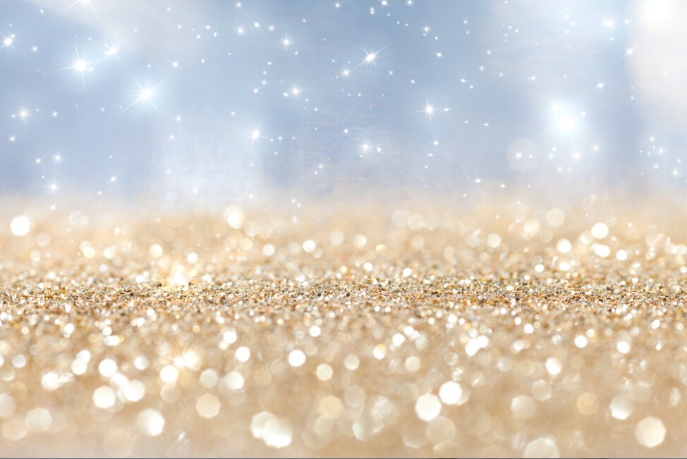  Vinylbakgrund 1.5x2.2m - Glitter guld & blå från Kamda – snabb leverans och trygg e-handel