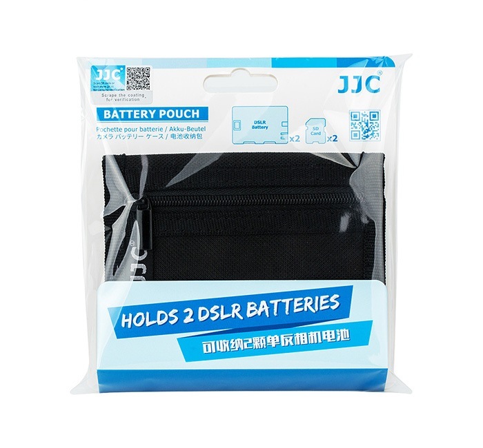  JJC Fodral för 2x kamerbatterier & 2x minne SD/XQD/CF