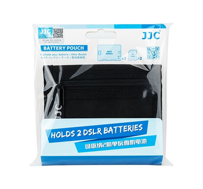 JJC Fodral för 2x kamerbatterier & 2x minne SD/XQD/CF