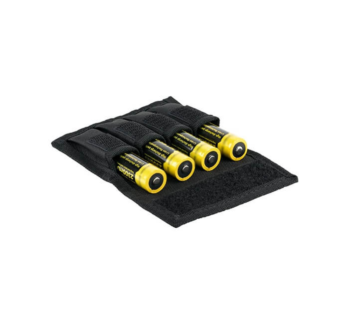  JJC Batterifodral med karbinhake fr 4x 18650-batterier & 2x SD/XQD/CF