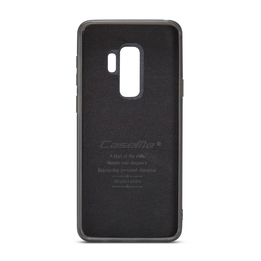 CaseMe för Galaxy S9 Plus - Plånboksfodral med skal PU-läder