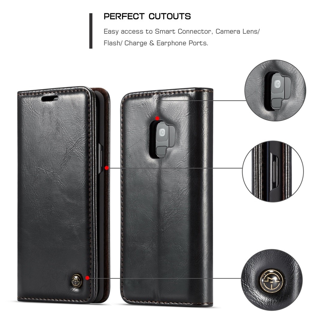 Caseme för Galaxy S9 - Flipfodral med kortplats