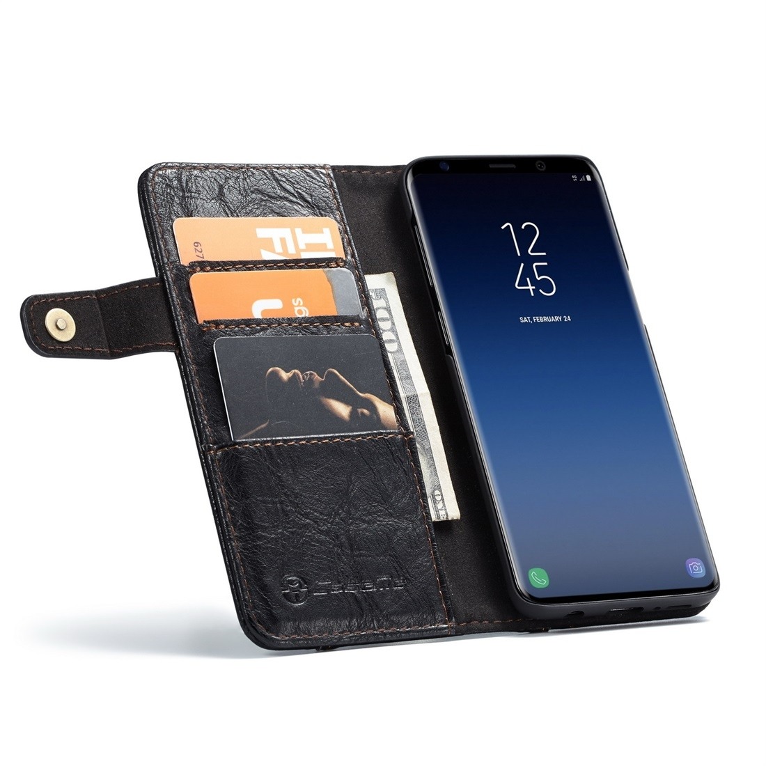 CaseMe för Galaxy S9 - Flipfodral med yttre fack
