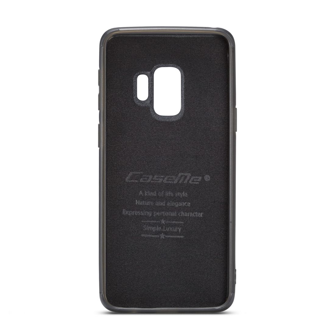 CaseMe för Galaxy S9 - Plånboksfodral med skal PU-läder