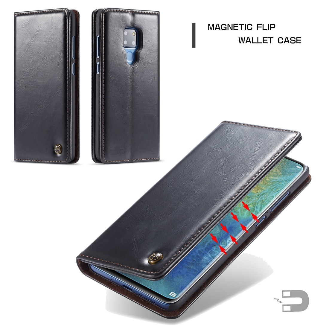 Caseme för Huawei Mate 20 - Flipfodral med kortplats