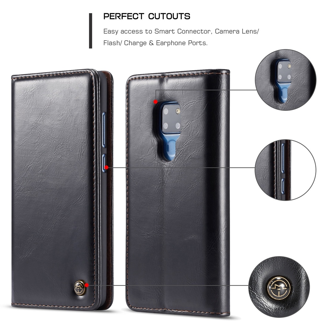 Caseme för Huawei Mate 20 - Flipfodral med kortplats
