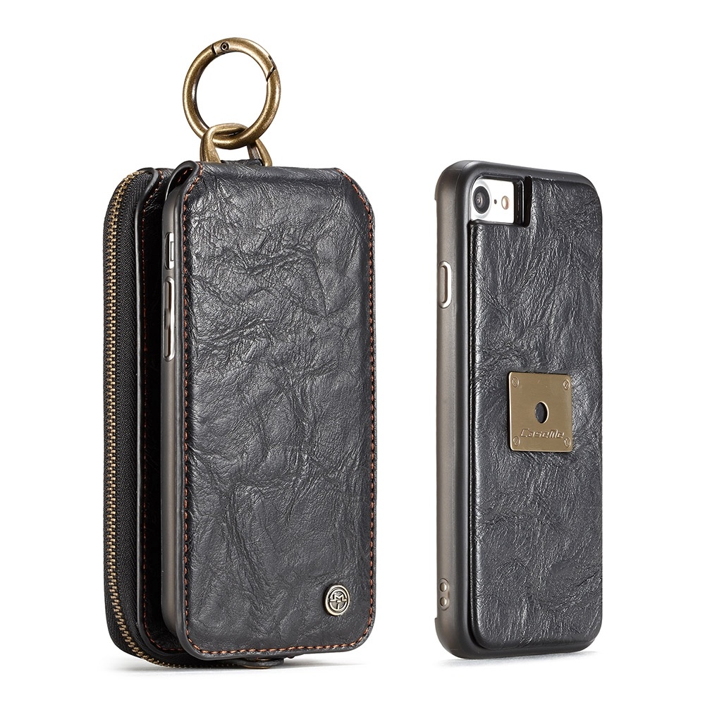 CaseMe för iPhone 7/8 - (3 i 1) Flipfodral, plånbok & magnetskal