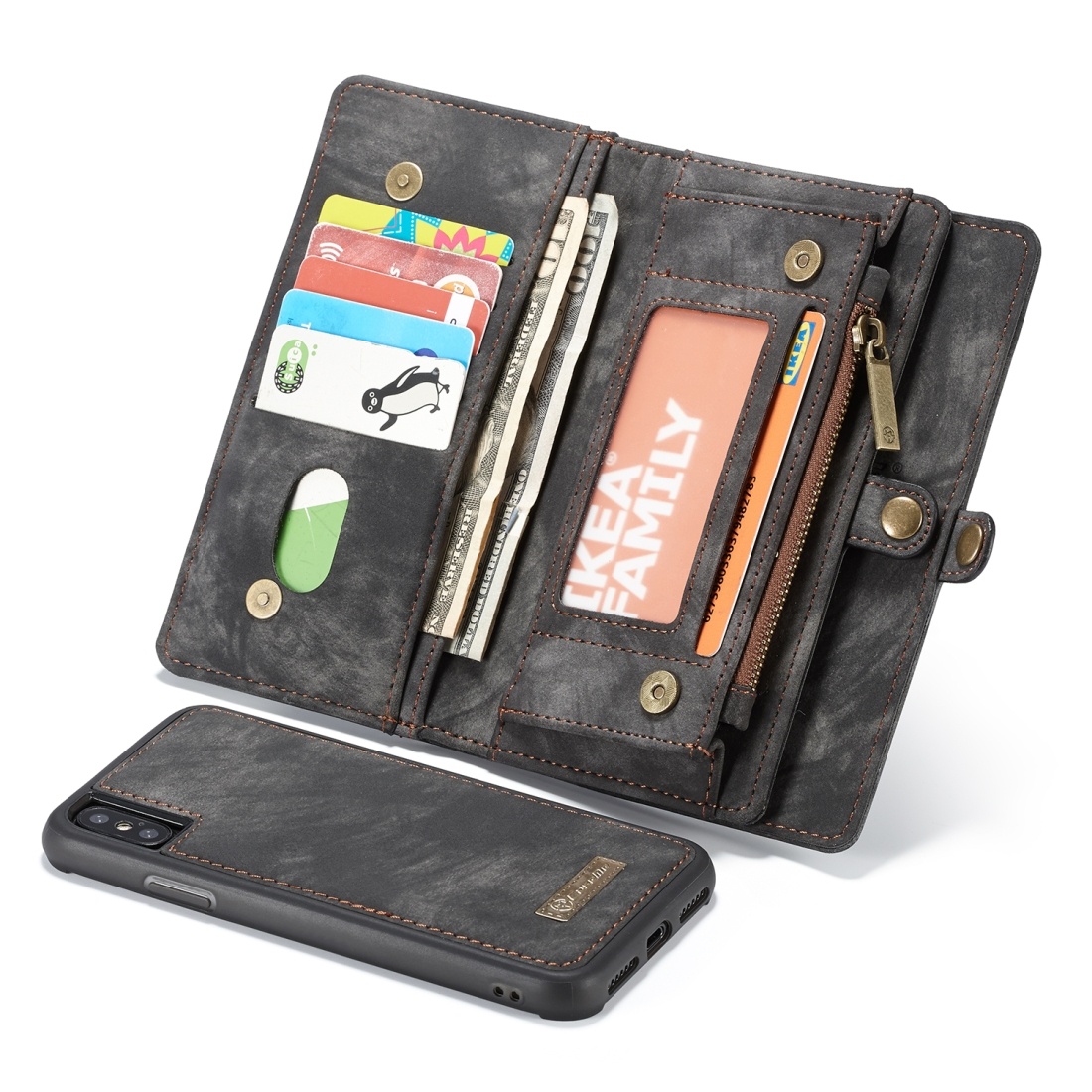 CaseMe för iPhone XS Max - Plånboksfodral med magnetskal