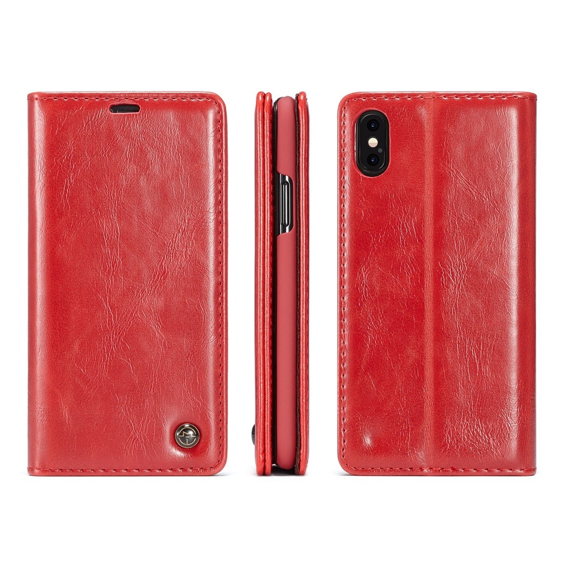 Caseme för iPhone X - Flipfodral med kortplats