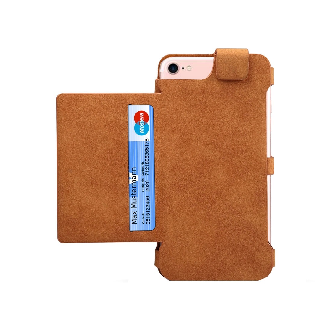 Dibase för iPhone 6/6s/7/8 - Multifunktionell Plånboksfodral Läder