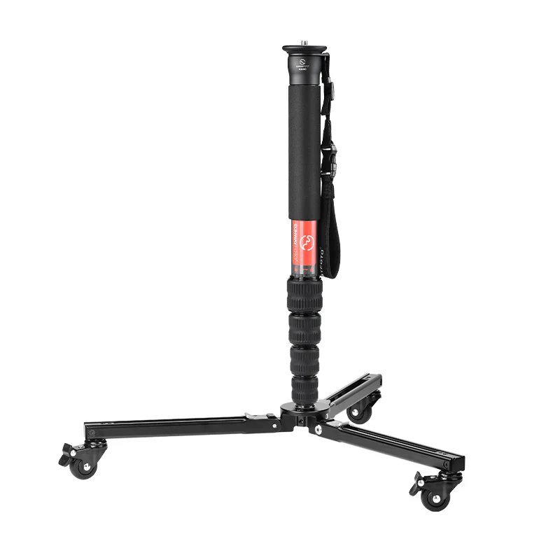 Sunwayfoto T1A20R Dolly – Hjulförsedd plattform för Monopod, 50 kg kapacitet