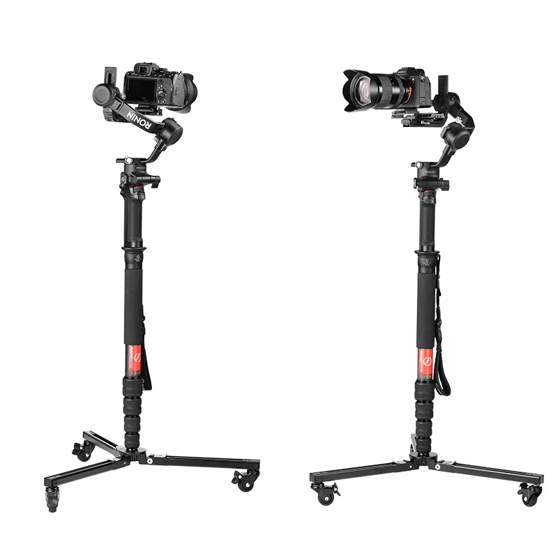 Sunwayfoto T1A20R Dolly – Hjulförsedd plattform för Monopod, 50 kg kapacitet