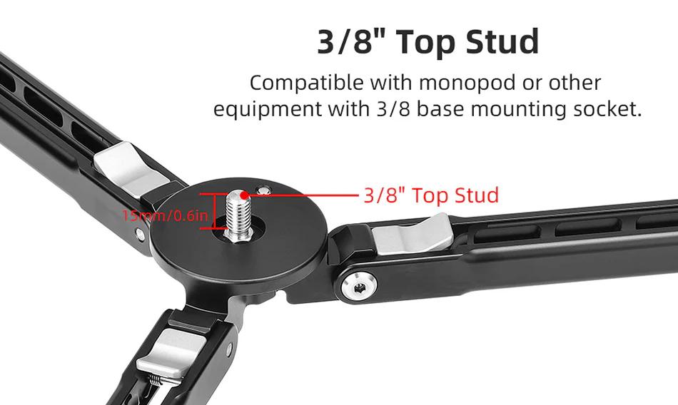 Sunwayfoto T1A20R Dolly – Hjulförsedd plattform för Monopod, 50 kg kapacitet
