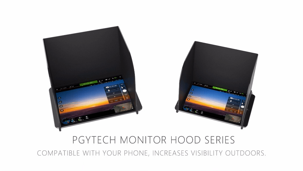 PGYTECH Solskyddshuv (168mm-200mm) för iPad 9.7-tum och för DJI Drönarefjärr