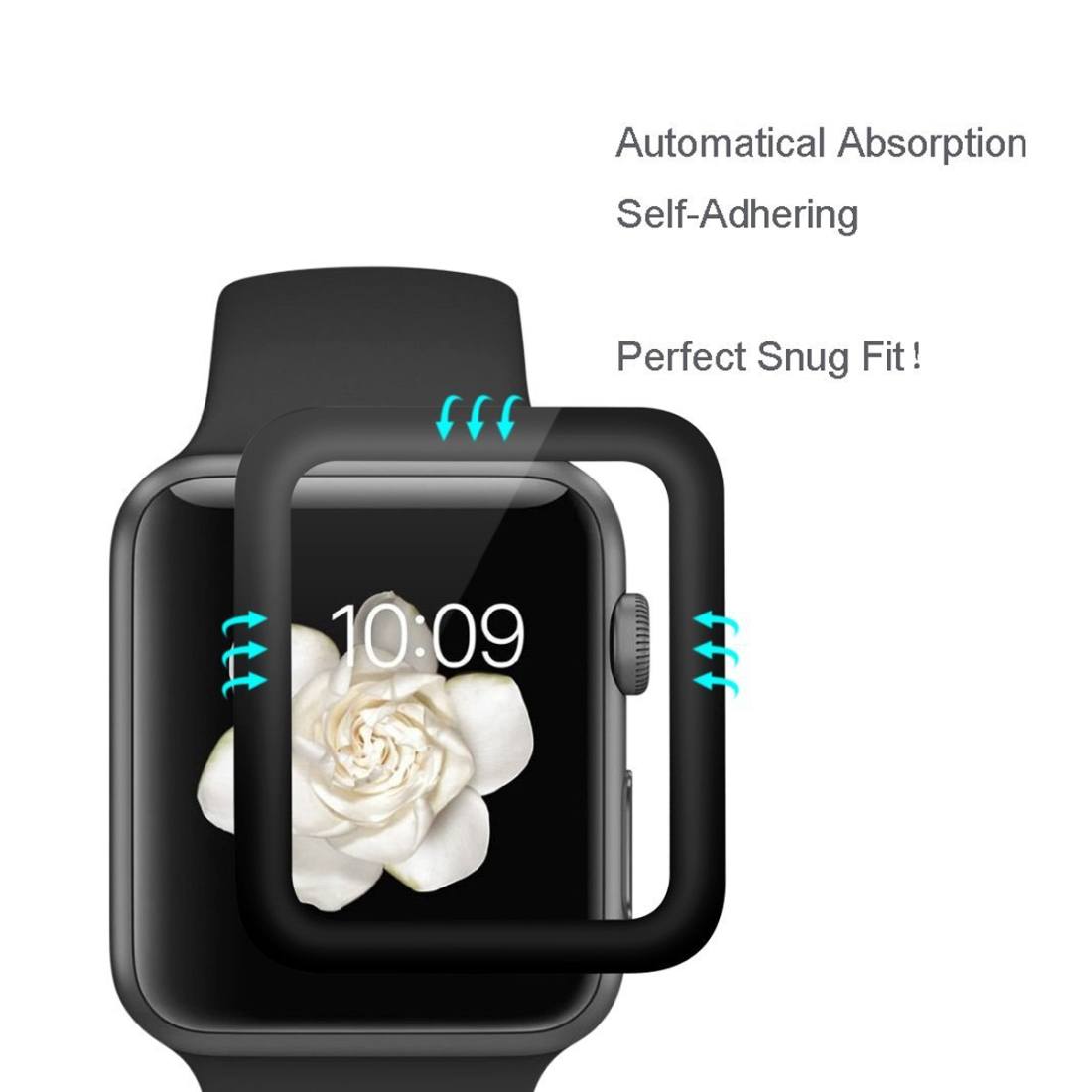 Enkay 3D Displayskydd 2st för Apple Watch - Av härdat glas 9H