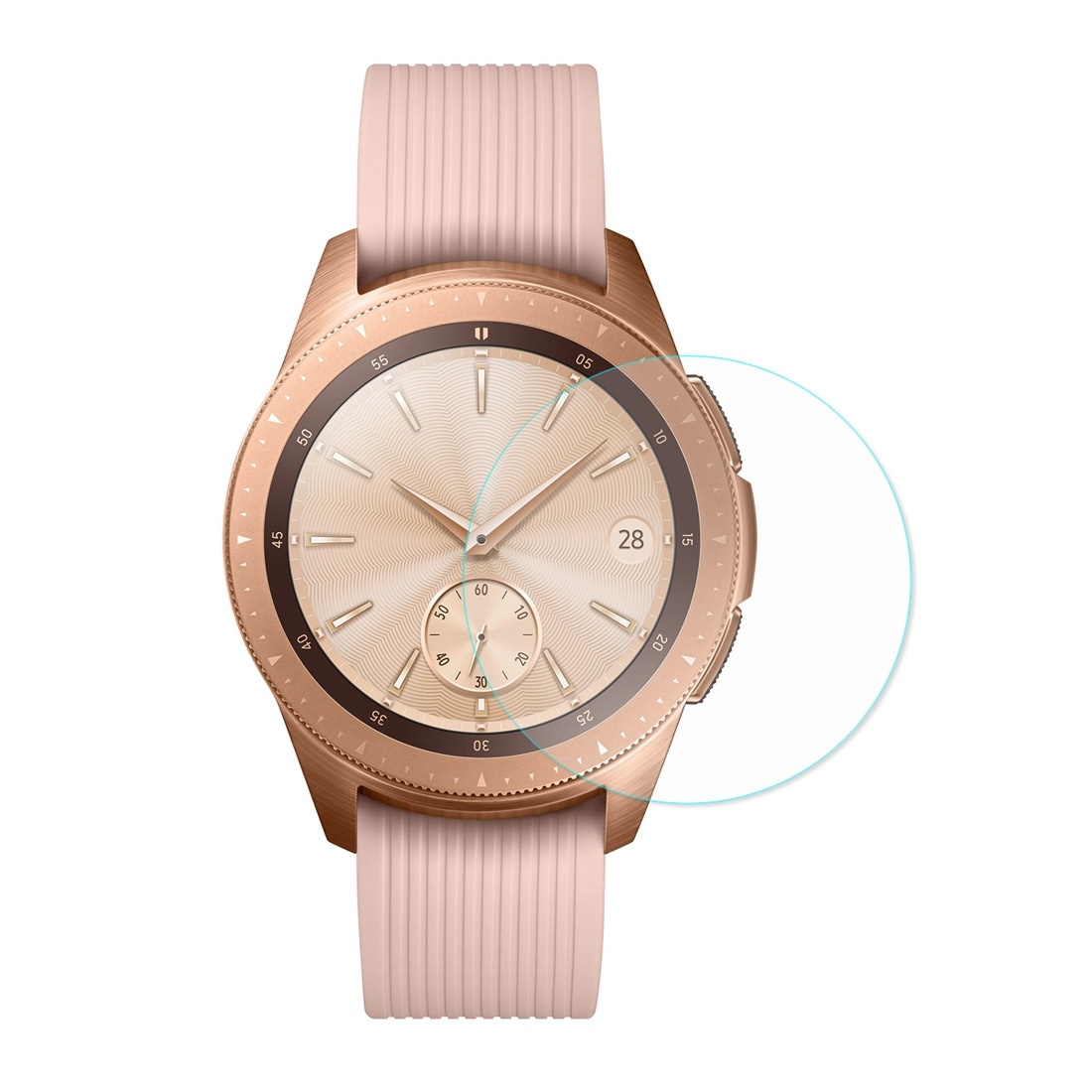 Enkay 2.15D Displayskydd 2st för Galaxy Watch 42mm- Av härdat glas 9H