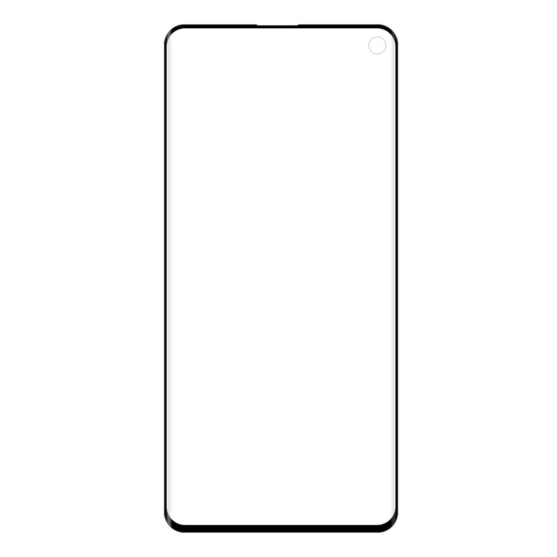 Enkay Heltäckande 3D Displayskydd 9H för Samsung Galaxy S10 - Svart ram