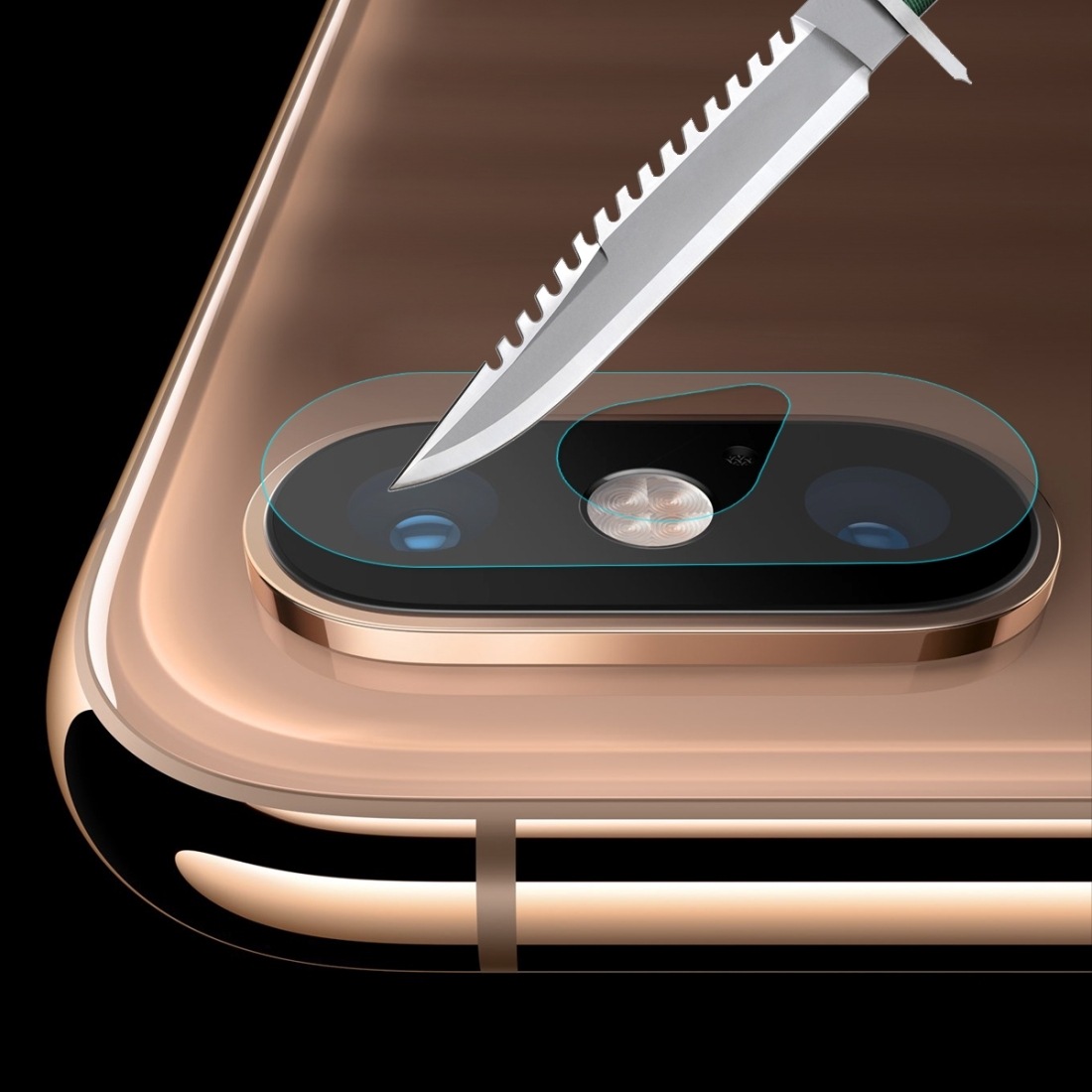 Enkay 2.15D Linsskydd 9H för iPhone XS Max bakre Kameralins